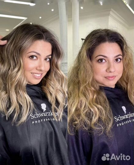 Окрашивание волос балаяж