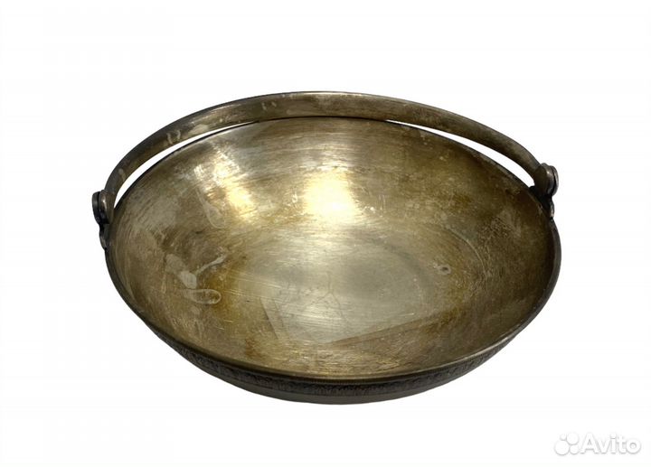 Конфетница с ручкой мнц СССР Мельхиор