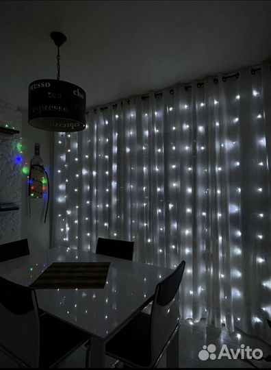 Гирлянда штора +удлинитель 3 м