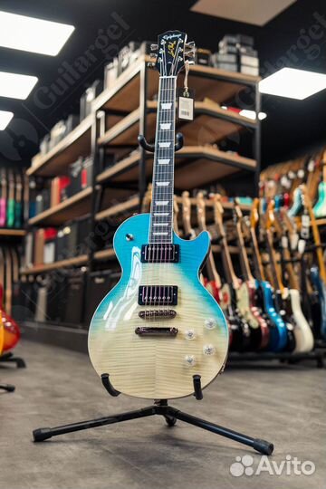 Epiphone Modern Figured Caribbean Blue Fade