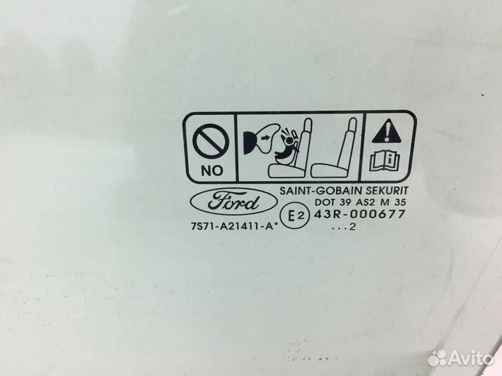 Стекло двери передней левой Ford Mondeo 4 2007-201