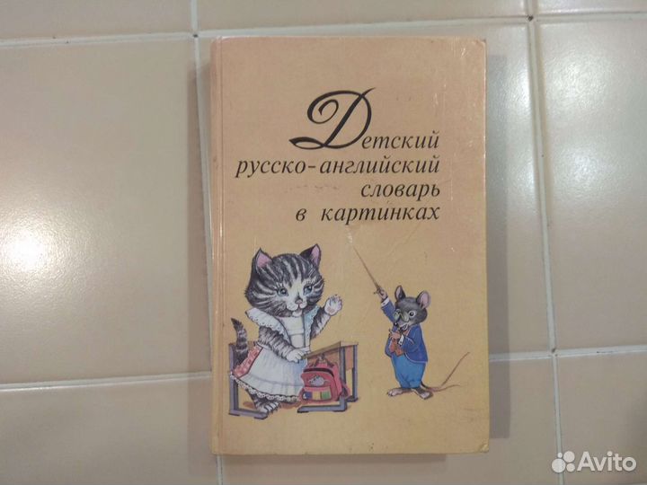 Детский русско-английский словарь в картинках