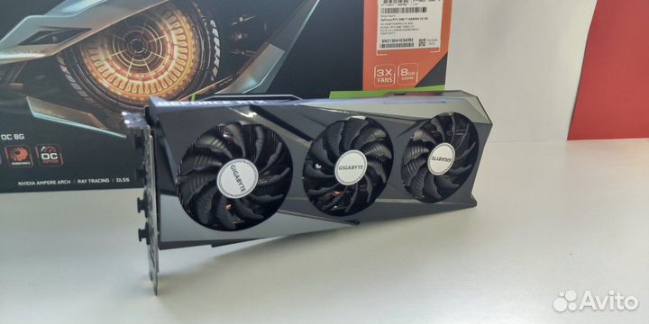 Видеокарта Gigabyte GeForce 3060 TI 8 GB OC