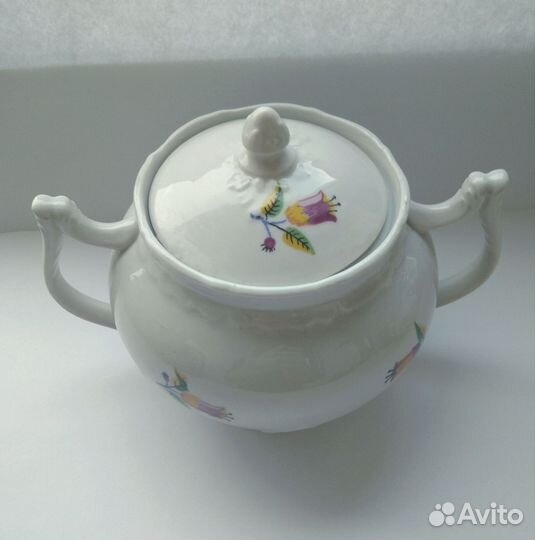 Сахарница фарфоровая Вербилки, СССР