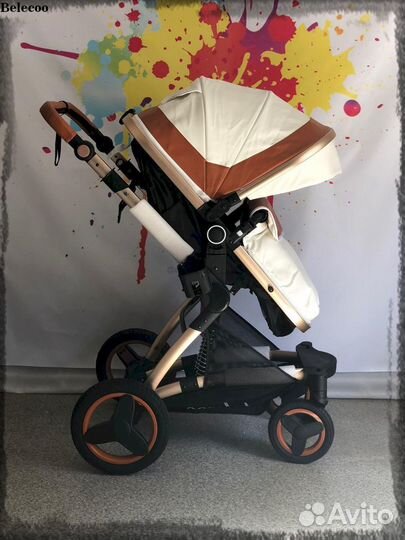 Belecoo коляска с автолюлькой.доставка по городу