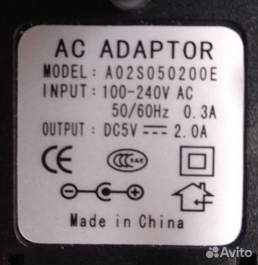 Зу для планшета 5В 2А miniUSB