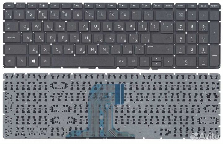 Клавиатура HP Pavilion 250 G4 G5, 255 G4 черная