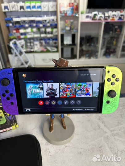 Nintendo switch oled splatoon прошитый с играми