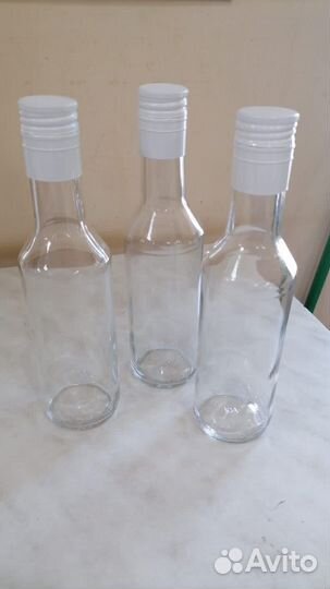 Бутылка стеклянная 0.25 л с пробкой