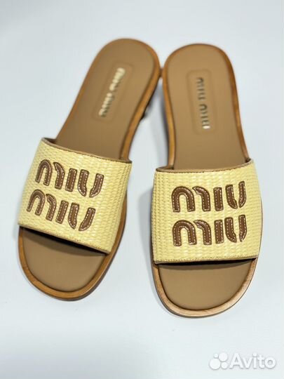 Шлепанцы Miu Miu Brown edition новые р36-40