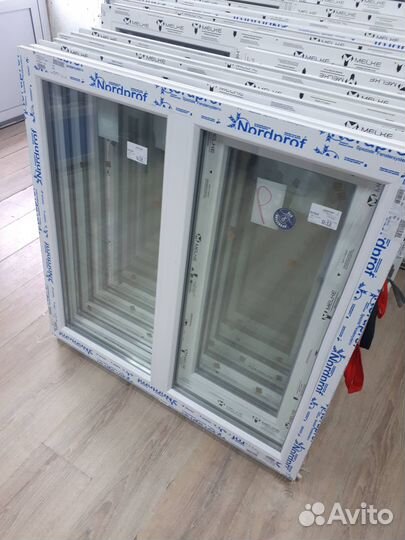 Окна глухие 2х-створчатые