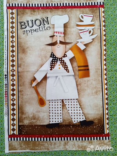 Ткань, купон американского хлопка, панель