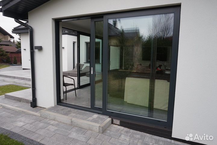 Раздвижные стеклянные перегородки