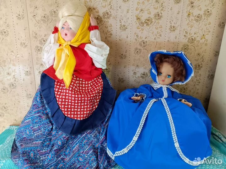 Кукла грелка на чайник СССР