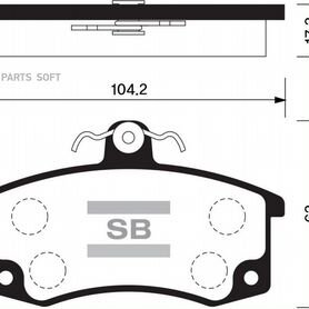 Колодки тормозные ваз, LADA передние sangsin SP1181 sangsin brake / SP1181