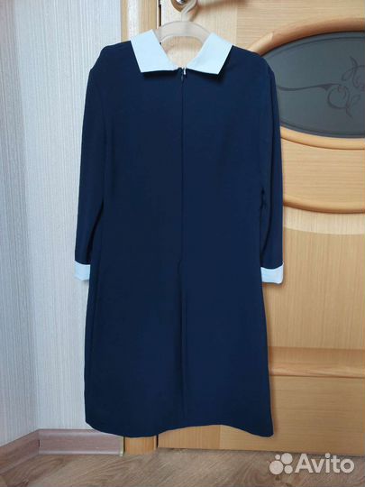 Платье школьное синее