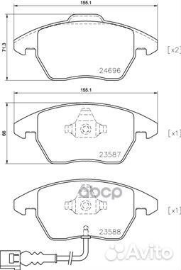 Колодки тормозные P85146 Brembo
