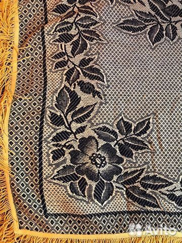 Винтажная скатерть с бахромой, Салфетки. СССР