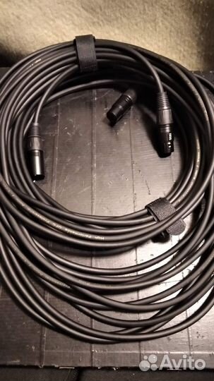 Кабель XLR jack RCA (тюльпаны стеропары)