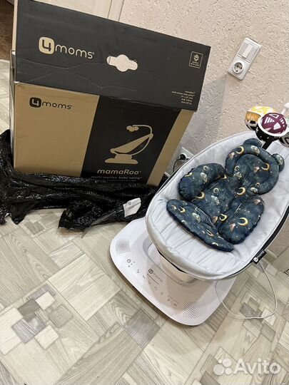 Кресло-качалка 4moms mamaRoo New серебро 2001003