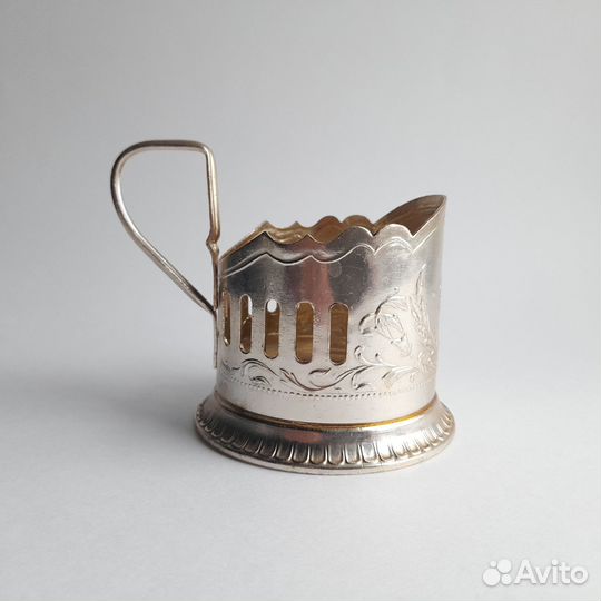 Подстаканник СССР, алюминевый,Ракета