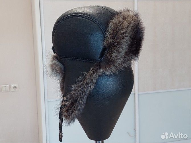 Шапка ушанка детская натуральный мех 52