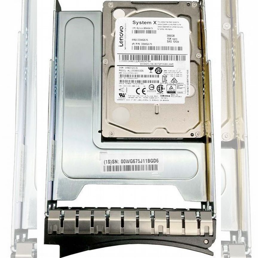 [00WG675] Жесткий Диск Ibm 300gb 15000 Sas 3,5" Hdd 00wg675