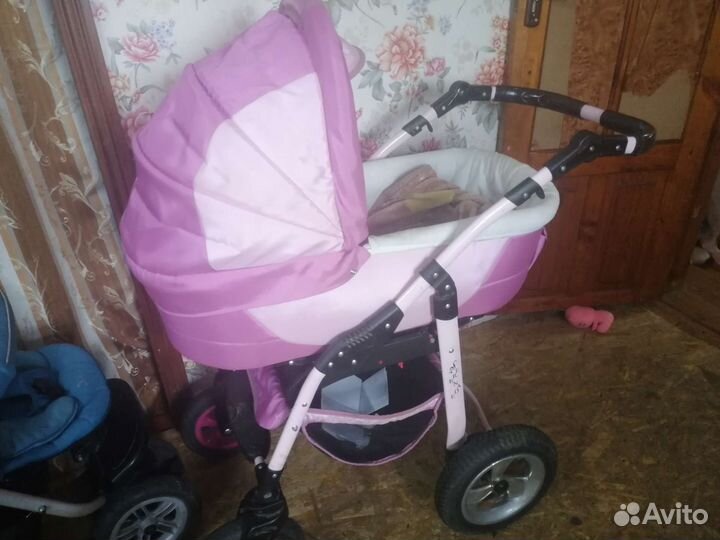 Коляска 2 в 1 для девочки