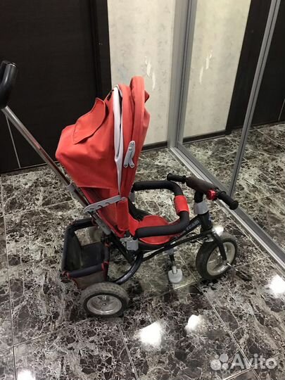 Велосипед коляска с ручкой