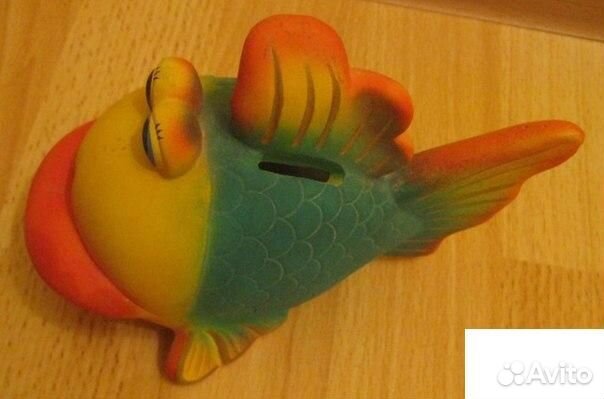 Копилка для денег мелочи рыба