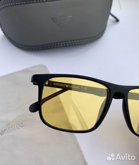 Очки emporio armani желтые поляризационные