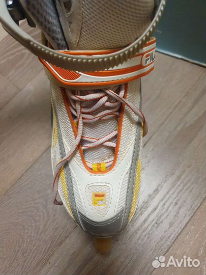 Ролики женские fila р.38.5 + комплект защиты