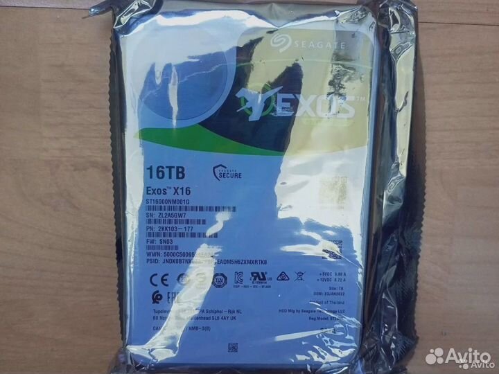 16TB 16тб Seagate SATA новые жесткие диски
