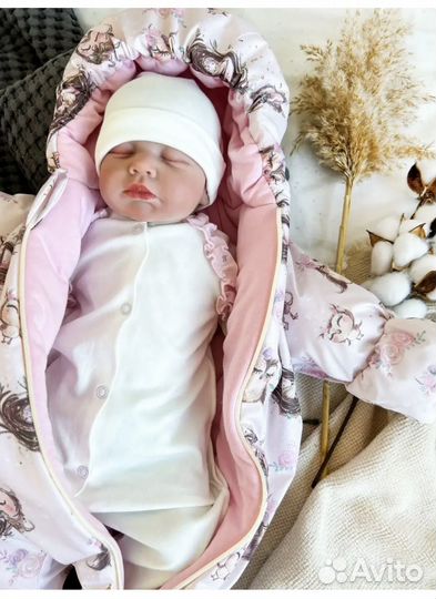 Конверт на выписку для девочки новый