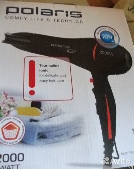 Замечат.подарок-мощный проф.фен Polaris нов