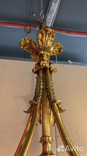 Люстра старинная бронза