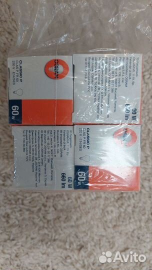 Лампы Osram 60W, E14, Германия. Цена за Комплект