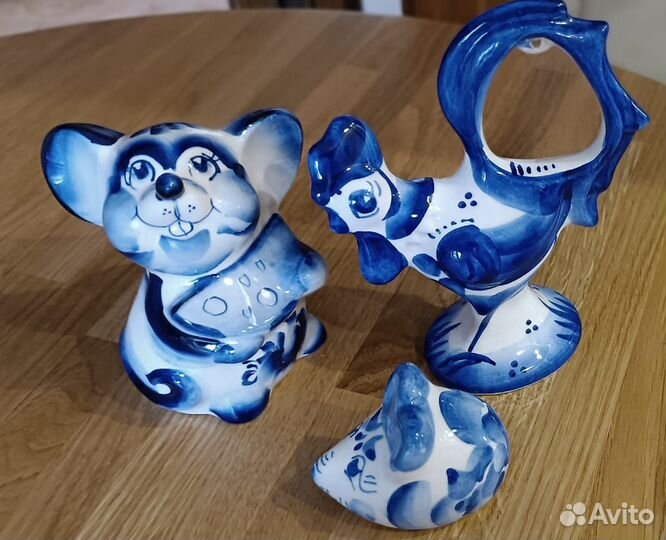 Фигурки разные Гжель,хрусталь,керамика