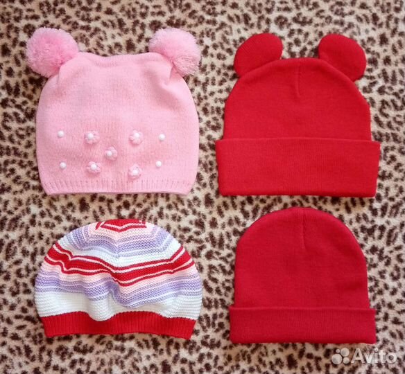 Шапочки берет шарфы манишки 3-6лет