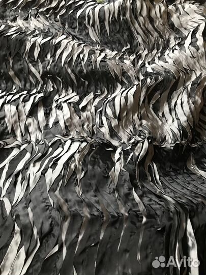 Отрезы тканей пакетом 6 отр. шелк/трикотаж/макраме