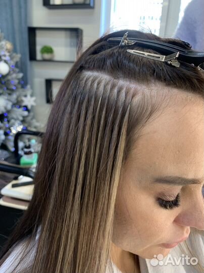 Наращивание волос капсулы