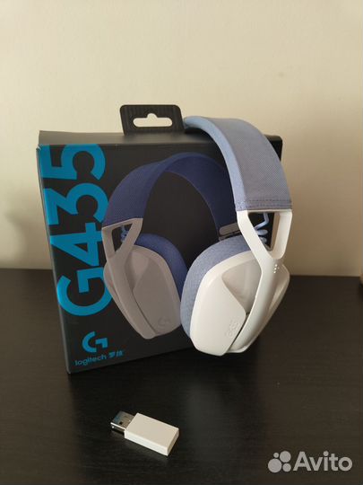 Беспроводные наушники logitech g435 белый