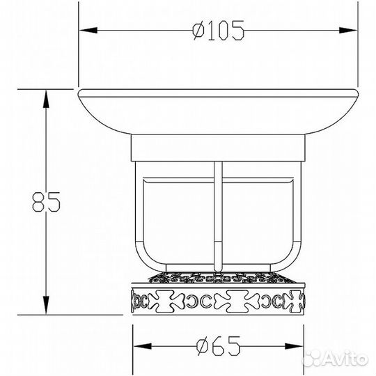 Держатель мыльницы ZorG SL AZR 23 SL Серебро