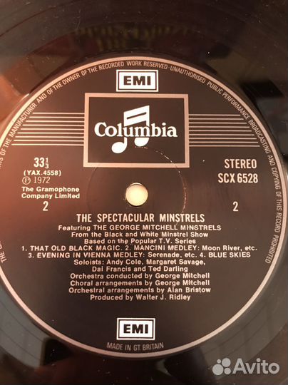 Пластинка George Mitchell spectakular minstrels