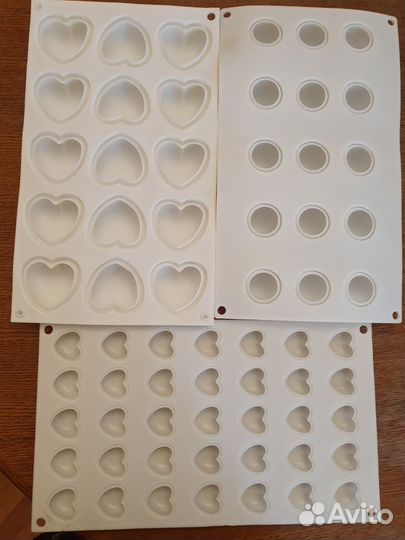 Силиконовые формочки для выпечки и муссовых