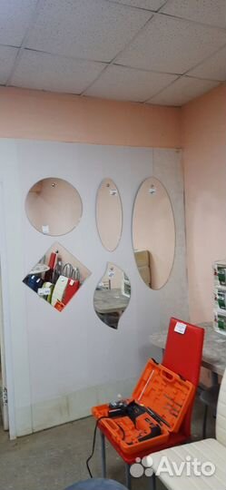 Зеркало с зd рисунком цветы бабочки сердечки