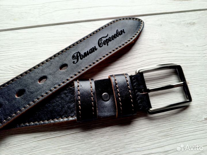 Ремень именной с гравировкой