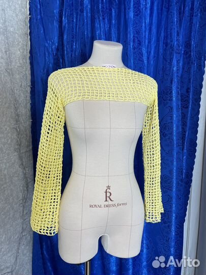 Кофта сетка накидка ручное вязание для девочки