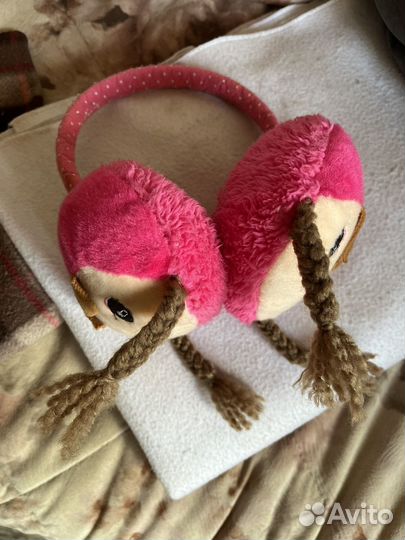 Теплые наушники для девочки