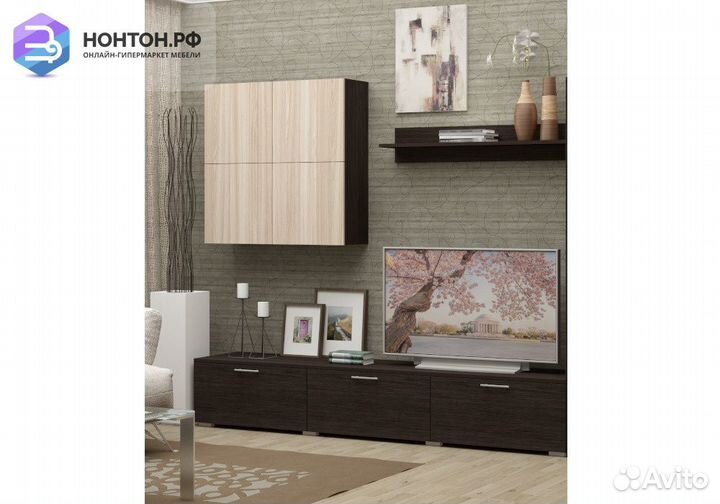 Центральная секция Киото венге / ясень шимо светлы